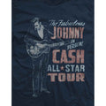 Navy Blue - Side - Johnny Cash Unisex Adult All Star Tour T-Shirt