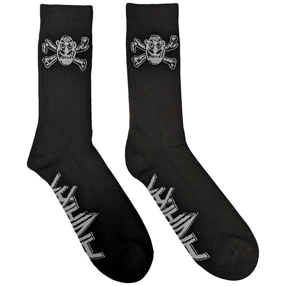 Black-White - Front - Anthrax Unisex Adult Not Man Socks
