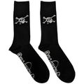 Black-White - Front - Motley Crue Unisex Adult Skull Socks