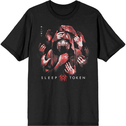 Black - Front - Sleep Token Unisex Adult Grabbing Hands T-Shirt