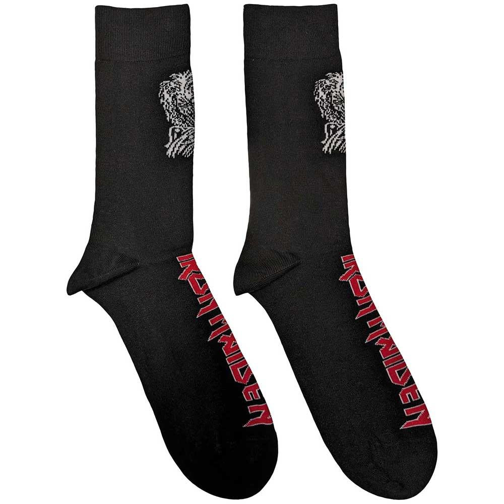 Black - Front - Iron Maiden Unisex Adult Killers Eddie Socks