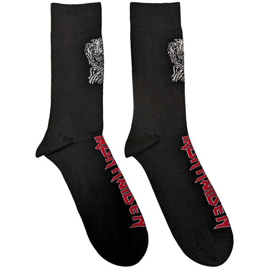Black - Front - Iron Maiden Unisex Adult Killers Eddie Socks