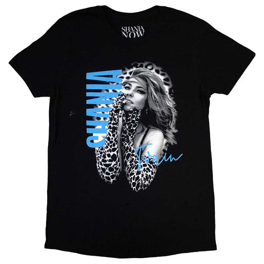 Black - Front - Shania Twain Unisex Adult Tour 2018 Gloves T-Shirt