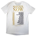 White - Back - Shania Twain Unisex Adult Tour 2018 Mic Photo T-Shirt