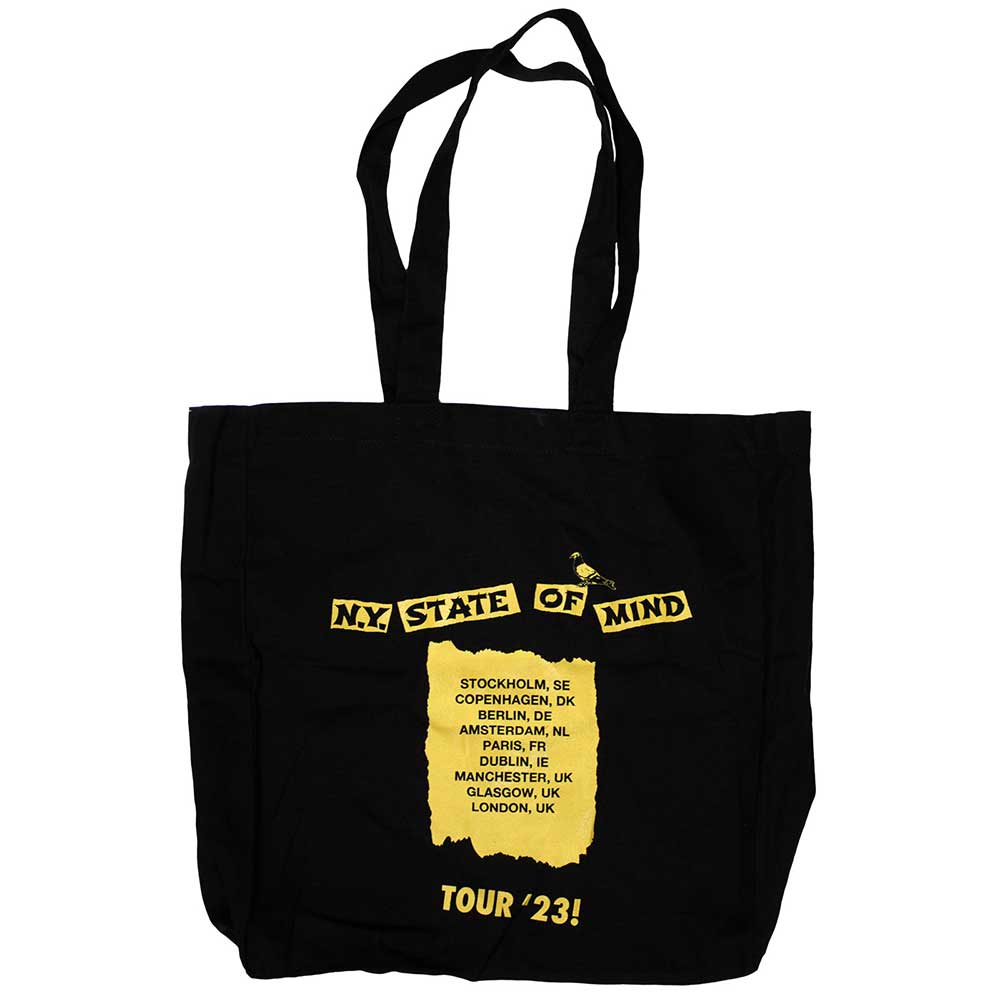 Black-Yellow - Back - Wu-Tang Clan Tour ´23 NY State Of Mind Cotton Tote Bag