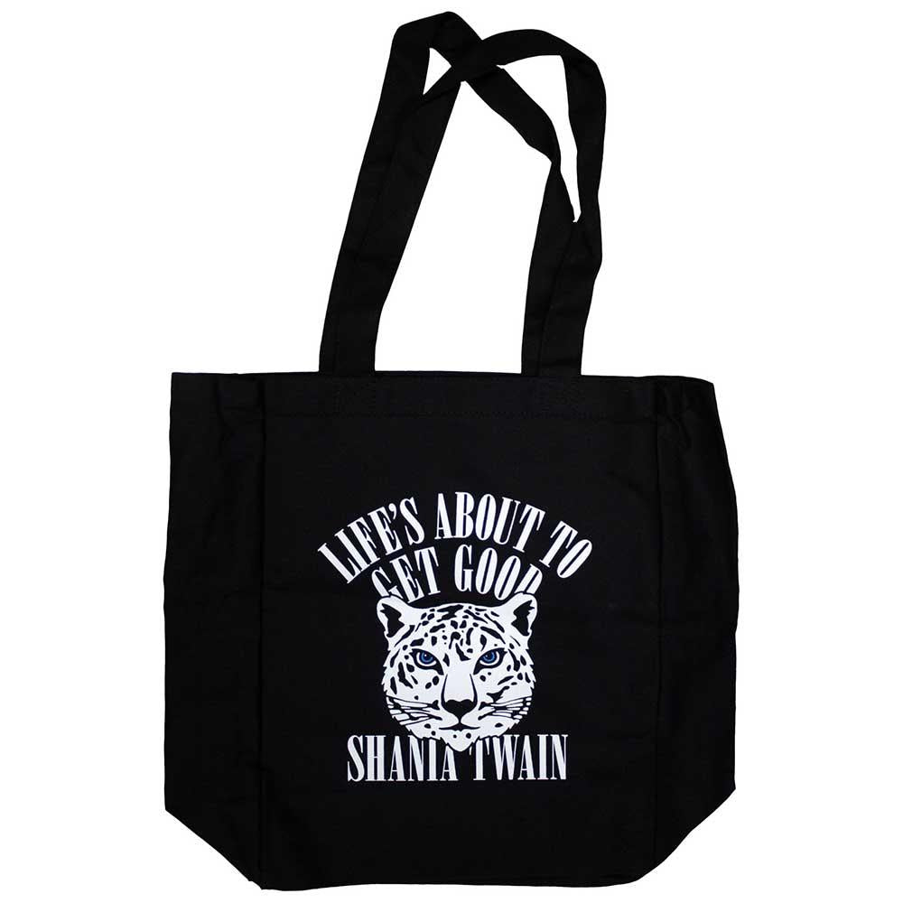 Black - Front - Shania Twain Unisex Adult Tour 2018 Good Life Tote Bag