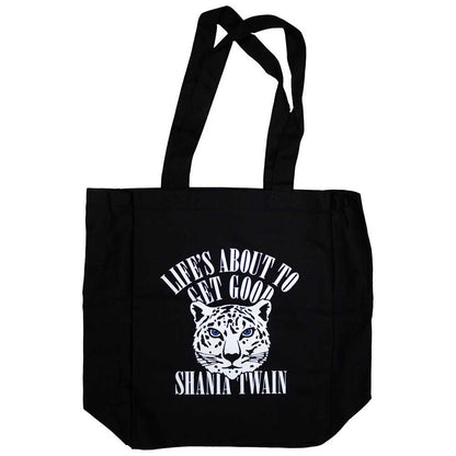 Black - Front - Shania Twain Unisex Adult Tour 2018 Good Life Tote Bag