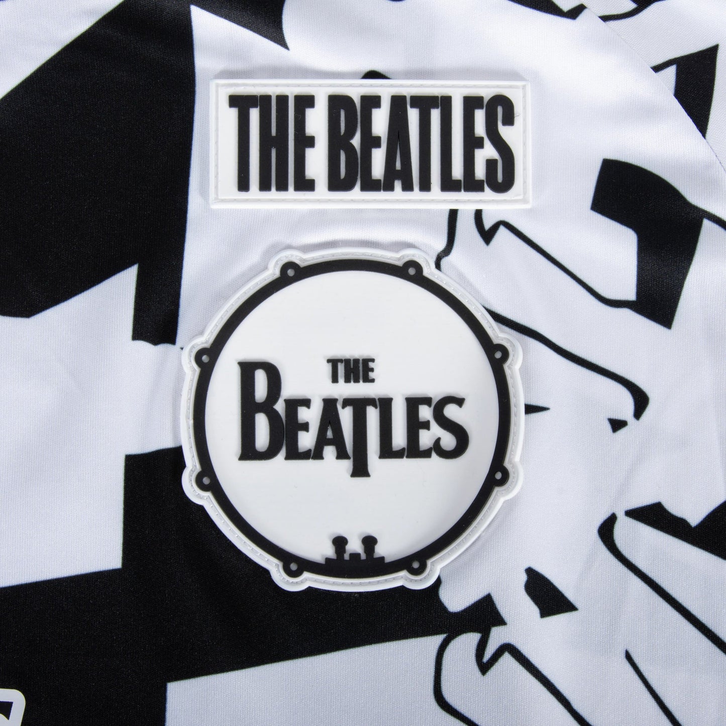 Black-White - Side - The Beatles Unisex Adult Meyba Abbey Road Crossing Jersey