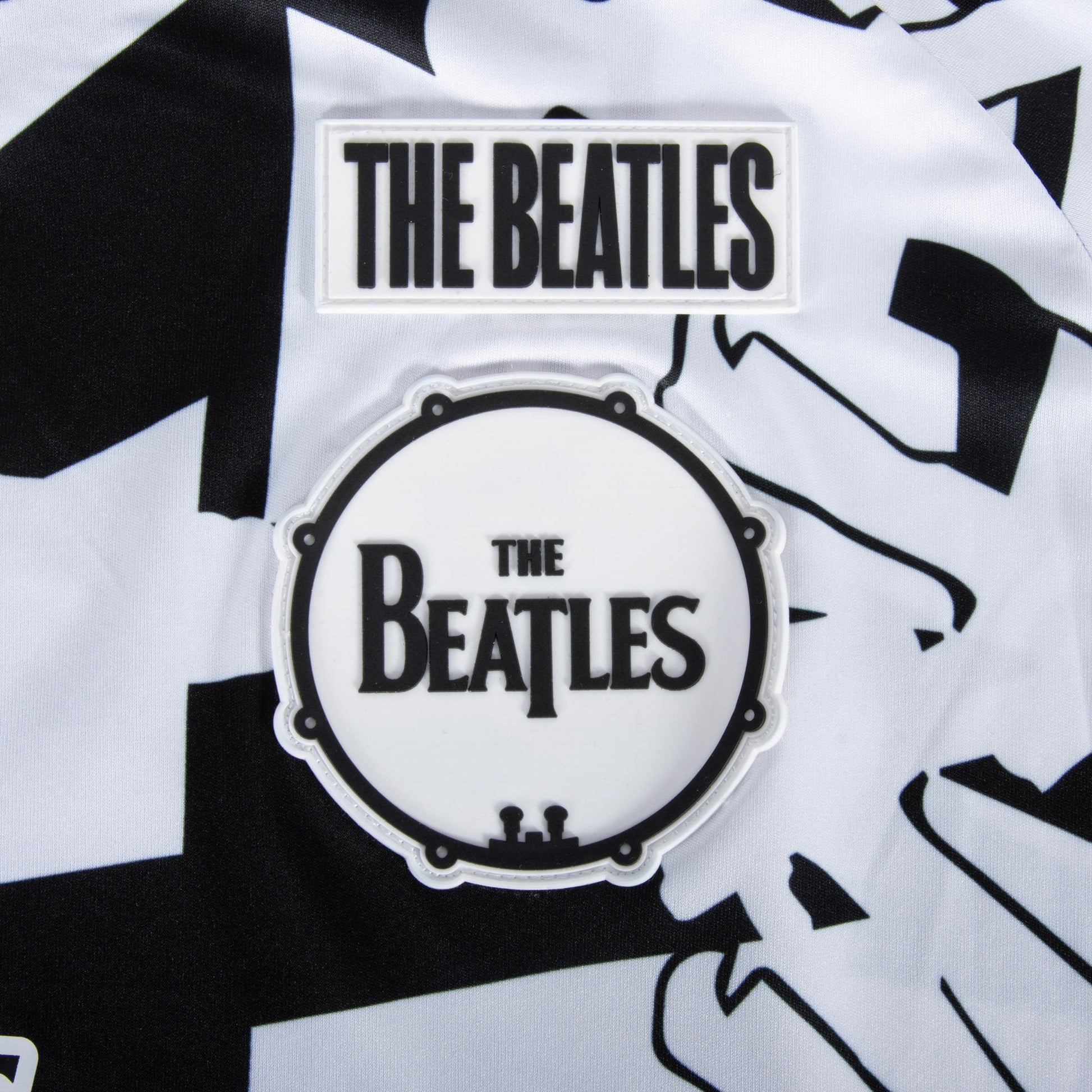 Black-White - Side - The Beatles Unisex Adult Meyba Abbey Road Crossing Jersey