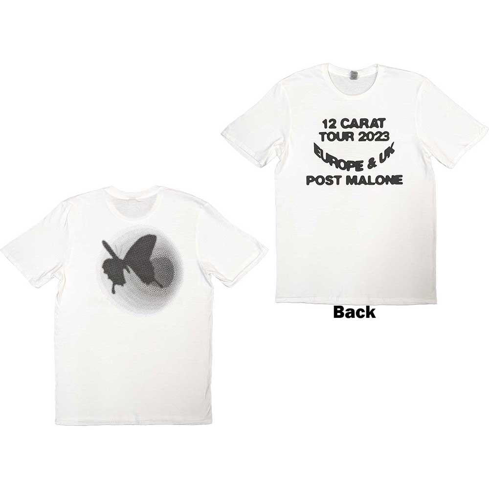 White - Front - Post Malone Unisex Adult Spotlight 2023 Tour T-Shirt