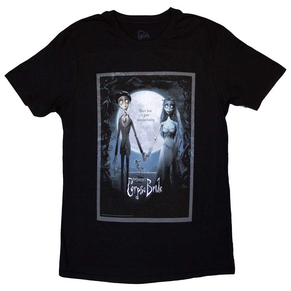 Black - Front - Corpse Bride Unisex Adult Movie Poster T-Shirt