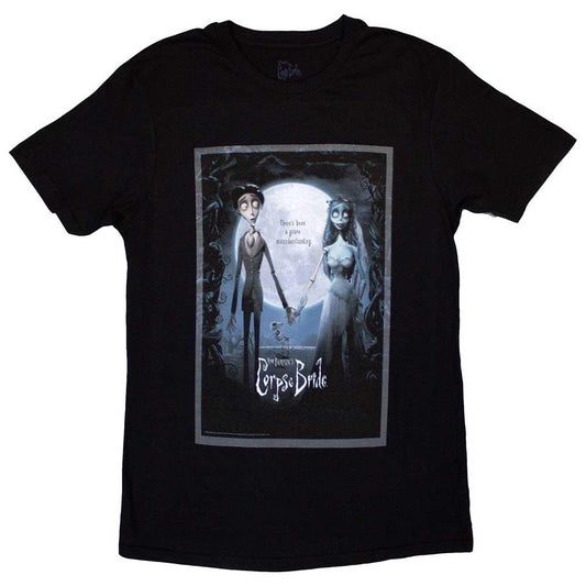 Black - Front - Corpse Bride Unisex Adult Movie Poster T-Shirt
