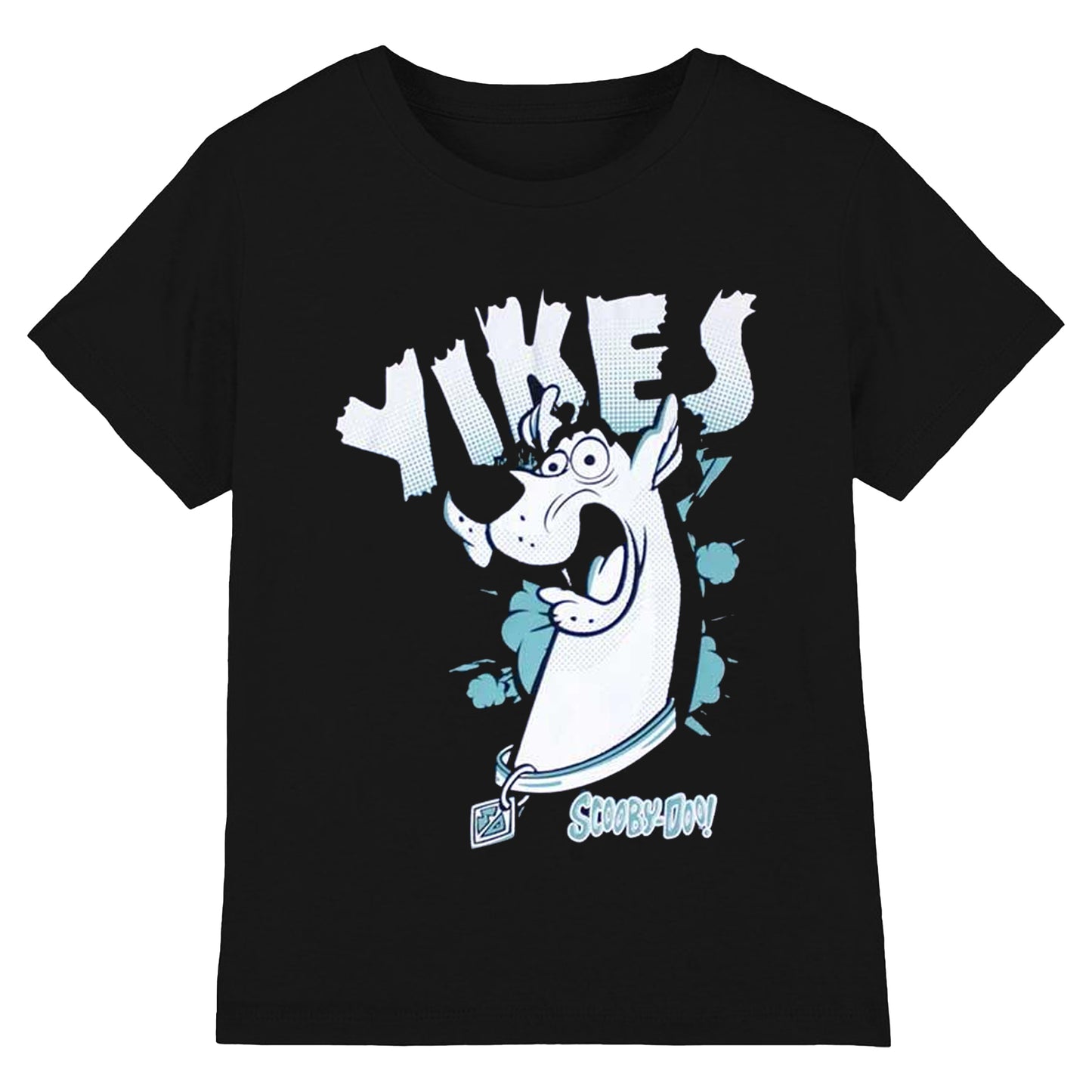 Black-Blue - Front - Scooby Doo Unisex Adult Yikes T-Shirt