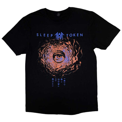 Black - Front - Sleep Token Unisex Adult Vortex Eye T-Shirt