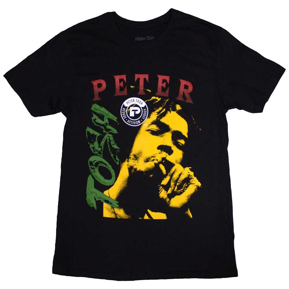 Black - Front - Peter Tosh Unisex Adult T-Shirt