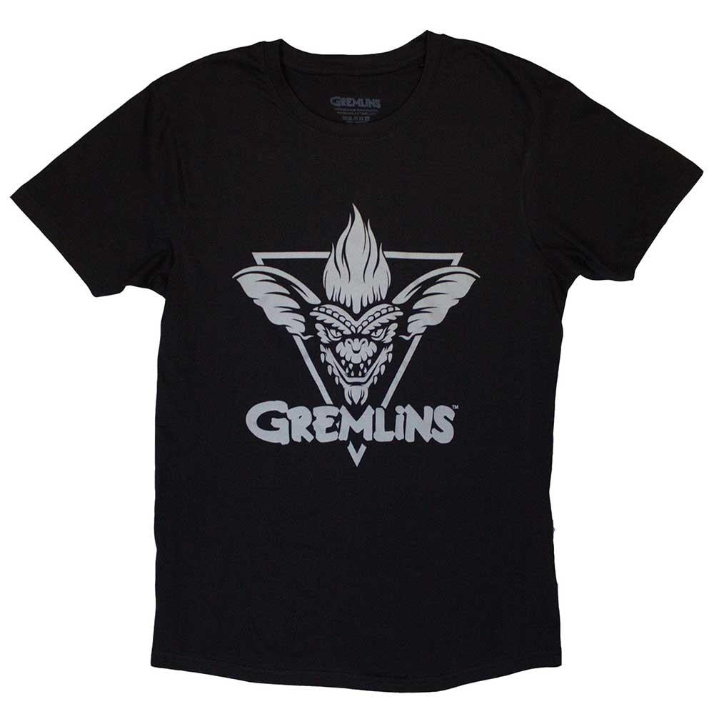 Black - Front - Gremlins Unisex Adult Triangle T-Shirt