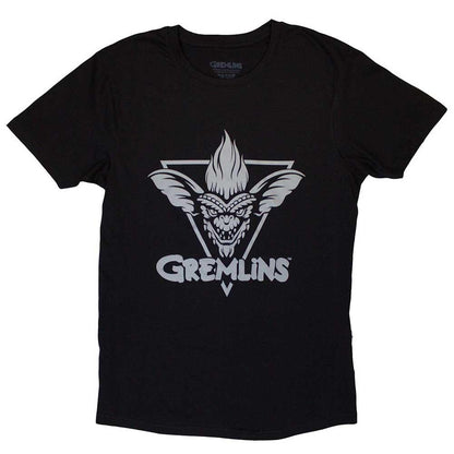 Black - Front - Gremlins Unisex Adult Triangle T-Shirt