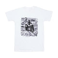 White - Front - Batman Unisex Adult Scribbler T-Shirt