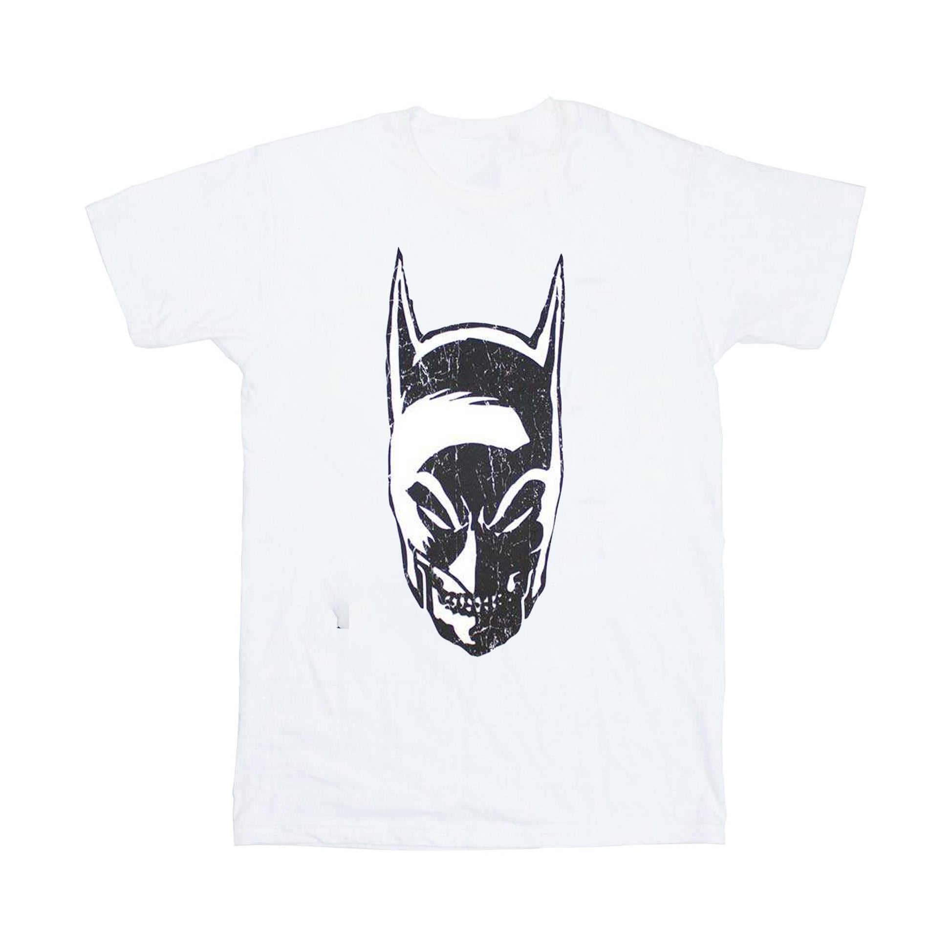 White - Front - Batman Unisex Adult Snarl T-Shirt