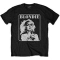 Black - Front - Blondie Unisex Adult Presente Poster T-Shirt