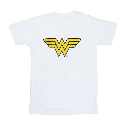 White - Front - Wonder Woman Unisex Adult Logo T-Shirt