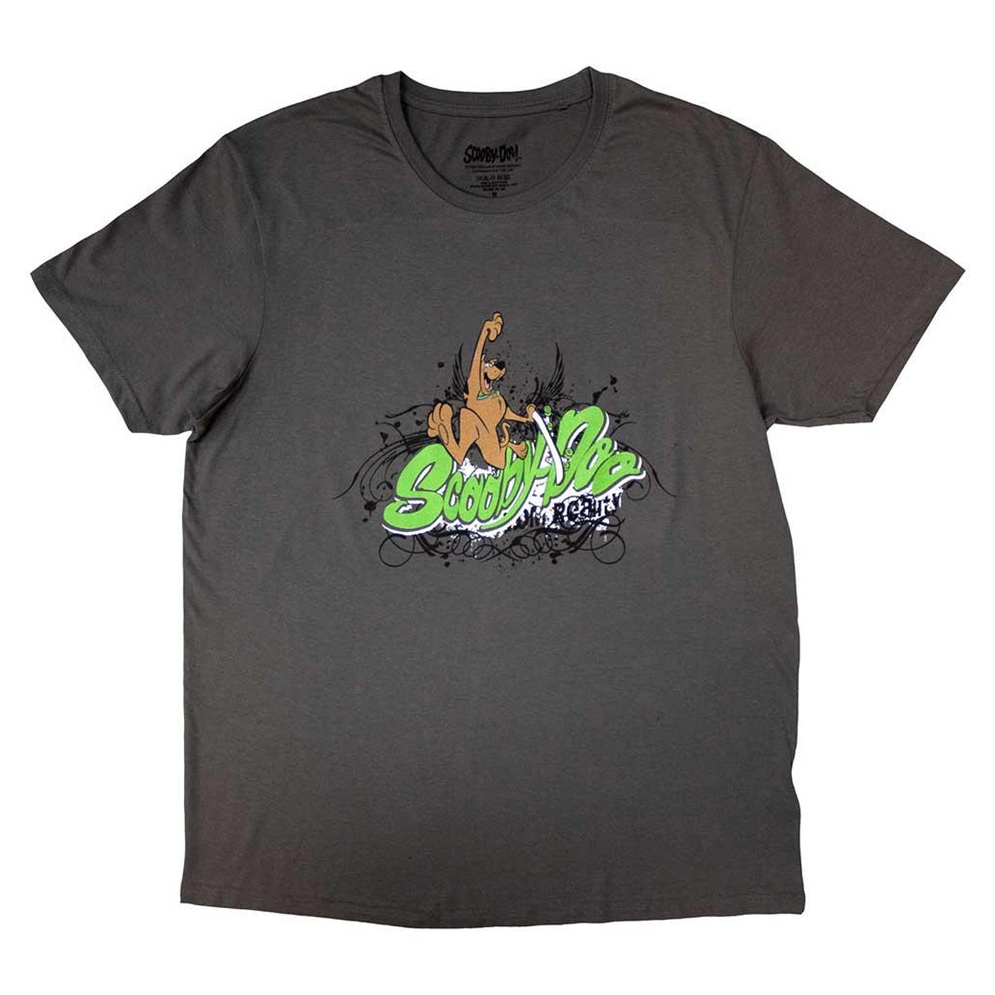 Grey - Front - Scooby Doo Unisex Adult Skateboard T-Shirt