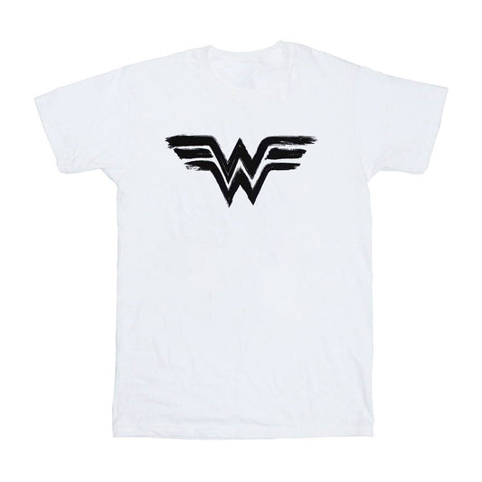 White - Front - Wonder Woman Unisex Adult Paint Logo T-Shirt