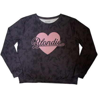 Purple - Back - Blondie Womens-Ladies Heart Of Glass Long Pyjama Set