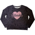 Purple - Back - Blondie Womens-Ladies Heart Of Glass Long Pyjama Set