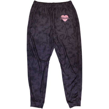 Purple - Side - Blondie Womens-Ladies Heart Of Glass Long Pyjama Set