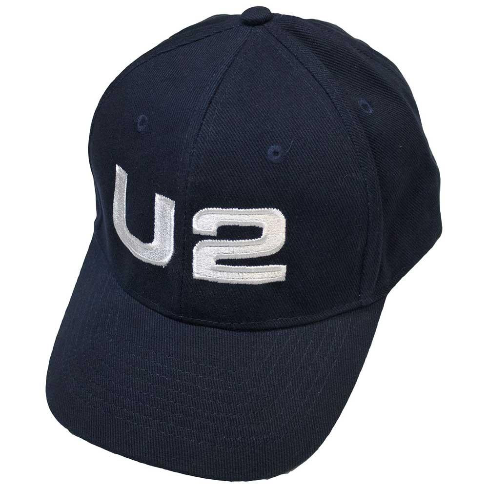 Navy Blue - Front - U2 Unisex Adult Ex-Tour Logo Cap