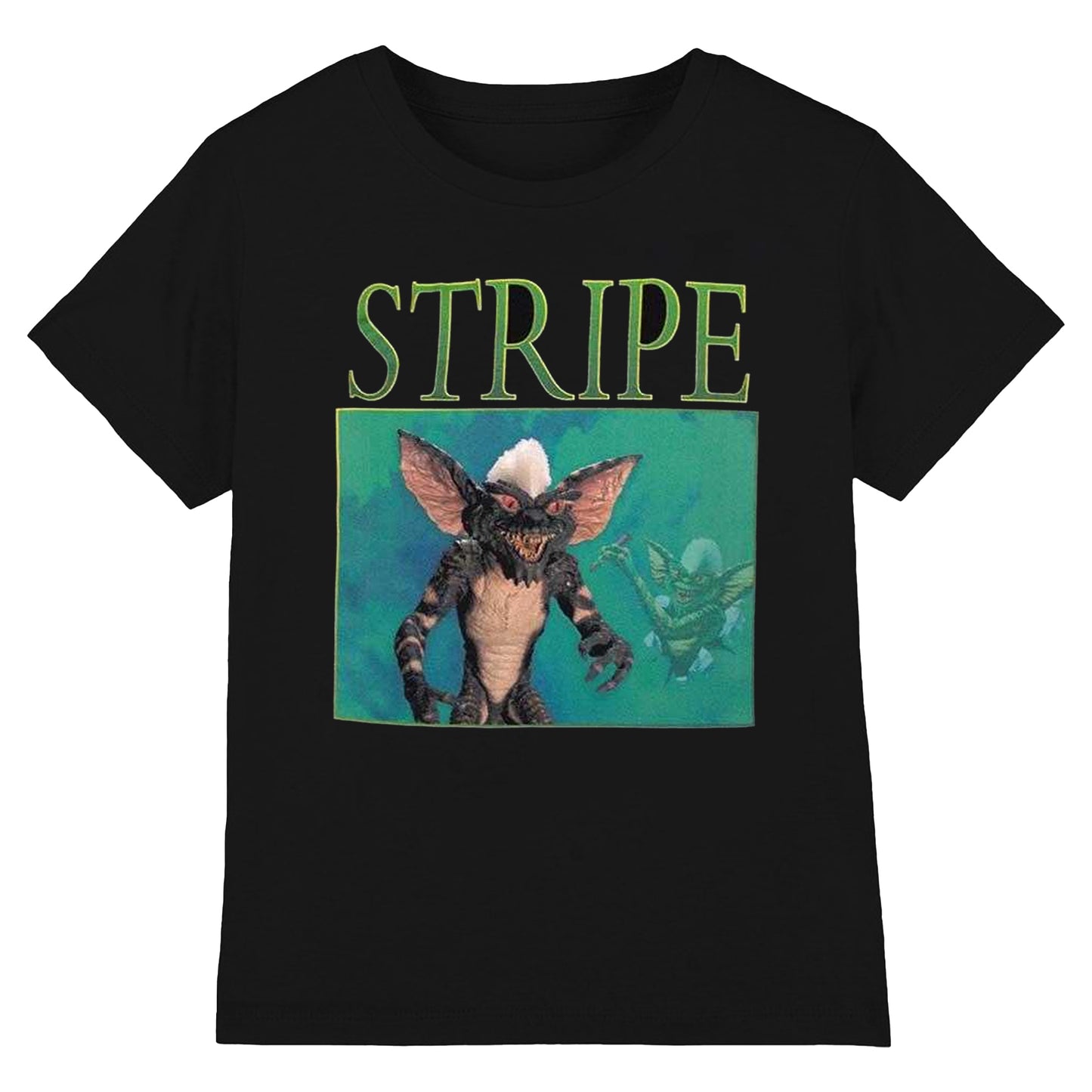 Black - Front - Gremlins Unisex Adult Homage Stripe T-Shirt