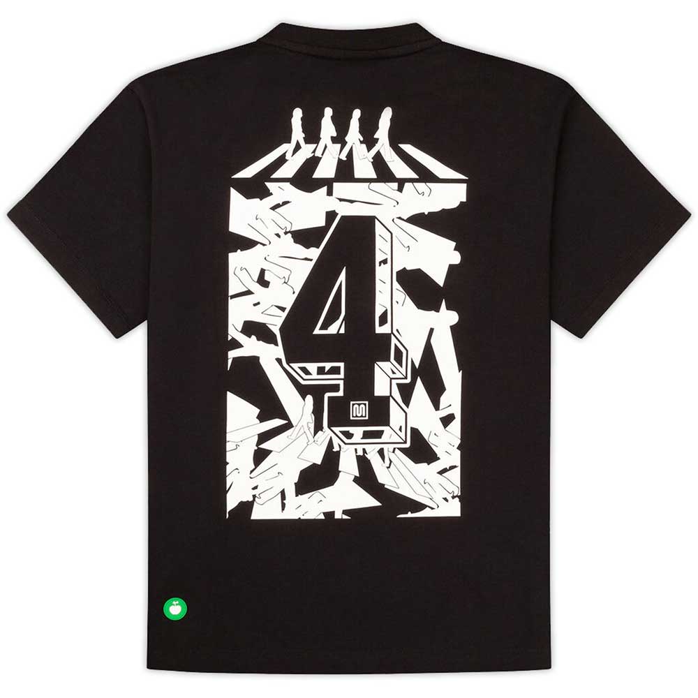 Black - Back - The Beatles Unisex Adult Meyba Logo Training Top
