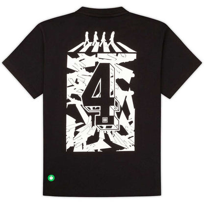 Black - Back - The Beatles Unisex Adult Meyba Logo Training Top