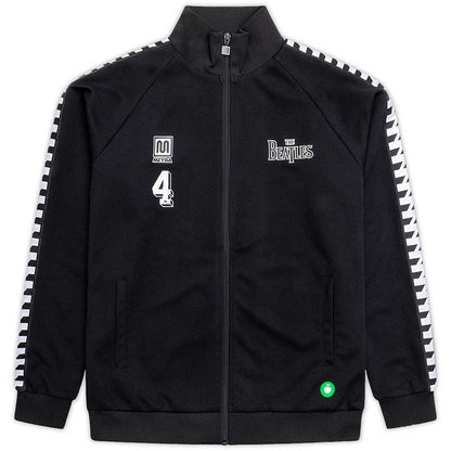 Black - Front - The Beatles Unisex Adult Meyba Logo Track Jacket