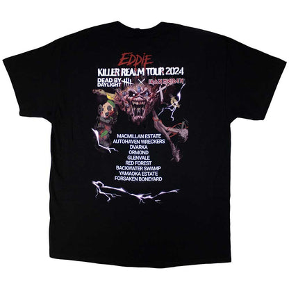 Black - Back - Iron Maiden Unisex Adult Killer Realm Dead By Daylight T-Shirt