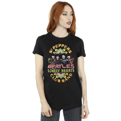 Black - Side - The Beatles Unisex Adult Sgt Pepper 2 T-Shirt