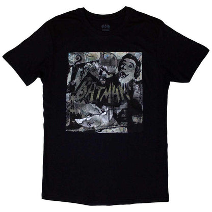 Black - Front - Batman Unisex Adult Mural T-Shirt