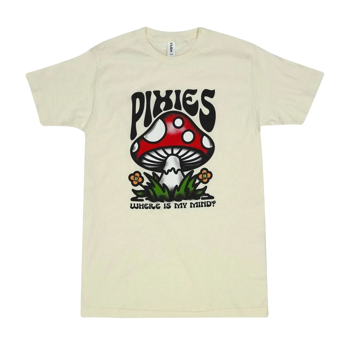 Natural - Front - Pixies Unisex Adult Mindshroom T-Shirt