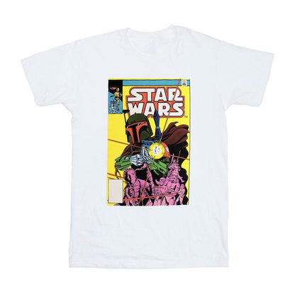 White - Front - Star Wars Unisex Adult Boba Fett Comic Cover T-Shirt