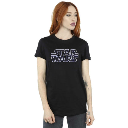 Black - Side - Star Wars Unisex Adult Logo T-Shirt