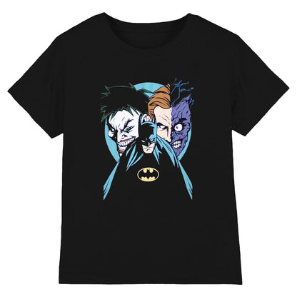 Black - Front - Batman Unisex Adult Creeping Villains T-Shirt