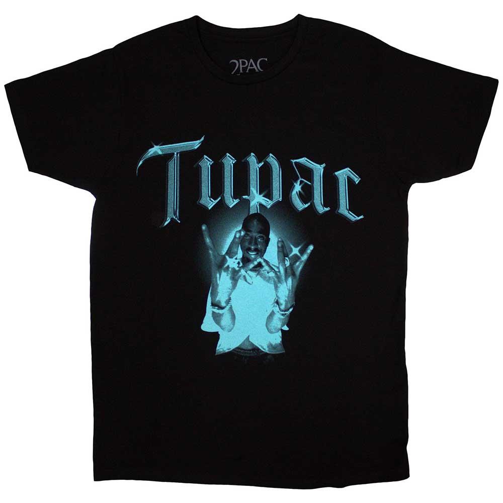 Black - Front - Tupac Shakur Unisex Adult West Side T-Shirt
