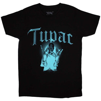 Black - Front - Tupac Shakur Unisex Adult West Side T-Shirt