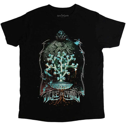 Black - Front - Alice In Chains Unisex Adult Spore Planet T-Shirt