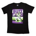 Black - Front - Toy Story Unisex Adult Buzz Lightyear Japanese T-Shirt