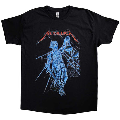 Black - Front - Metallica Unisex Adult Justice T-Shirt