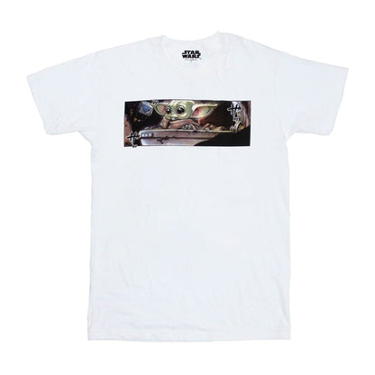 White - Front - Star Wars Unisex Adult Grogu Frame T-Shirt