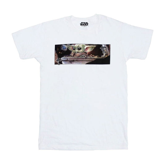 White - Front - Star Wars Unisex Adult Grogu Frame T-Shirt