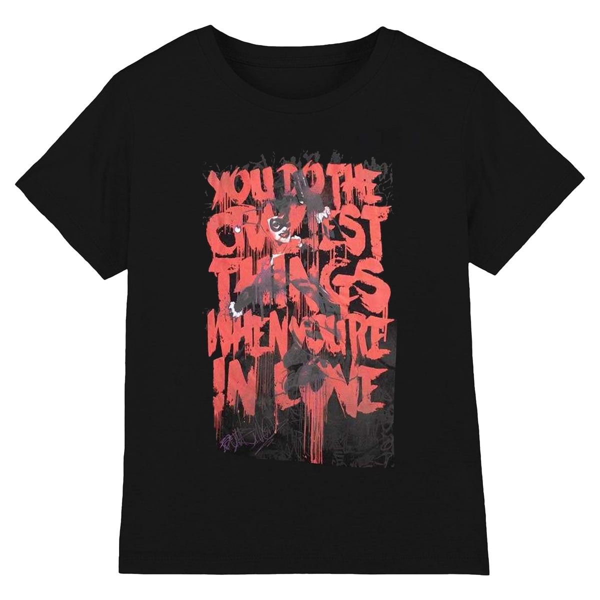 Black - Front - Harley Quinn Unisex Adult Craziest Things T-Shirt